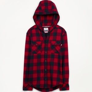 Aritzia TNA Brewster Hooded Flannel